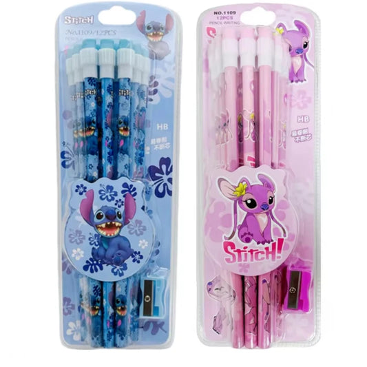 12 HB Stitch &amp; Angel pencils 