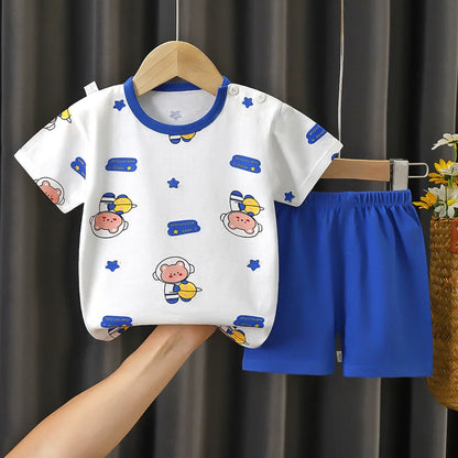 Baby casual summer shorts/tank top sets 