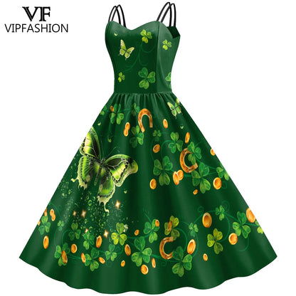 Saint Patrick's Day Women's Evening Dress 