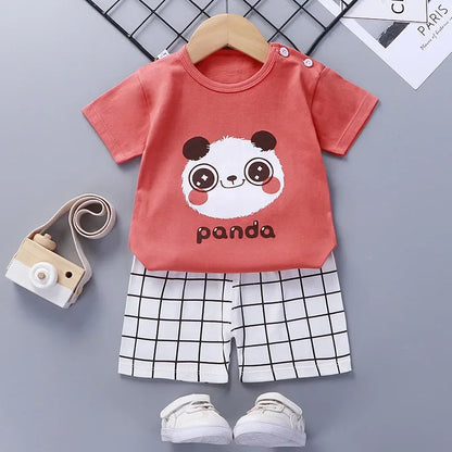 Baby casual summer shorts/tank top sets 