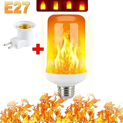 B22 E27 LED Flame Effect Ambient Light Bulbs
