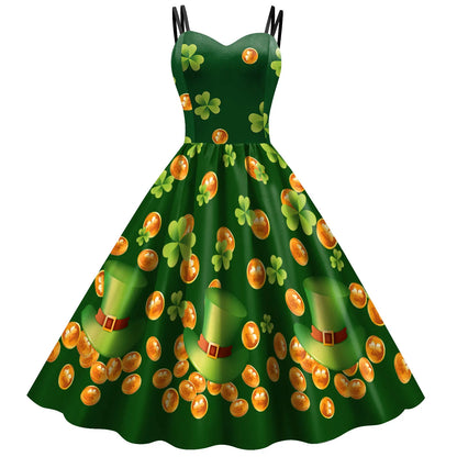 Saint Patrick's Day Women's Evening Dress 