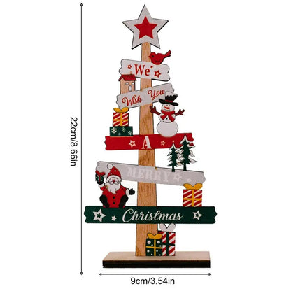 Decorative wooden Christmas tree 