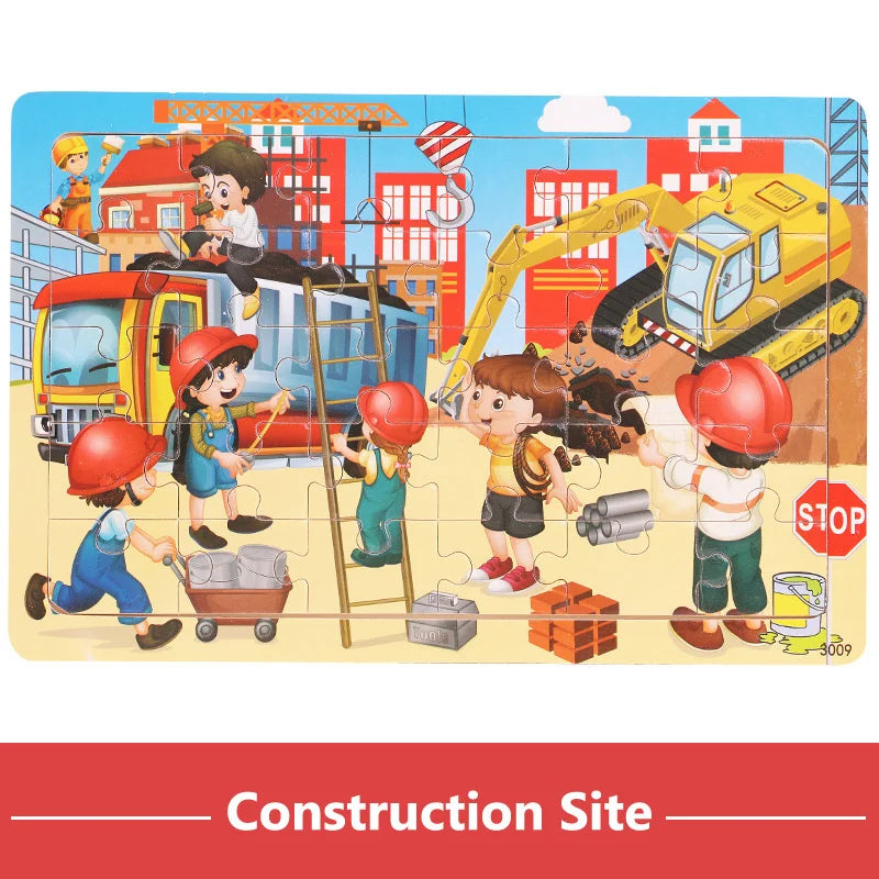 Puzzles en Bois 12 ou 30 Pièces pour Enfant