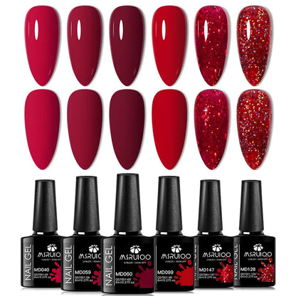 Lot de 6 Vernis à Ongles Gel