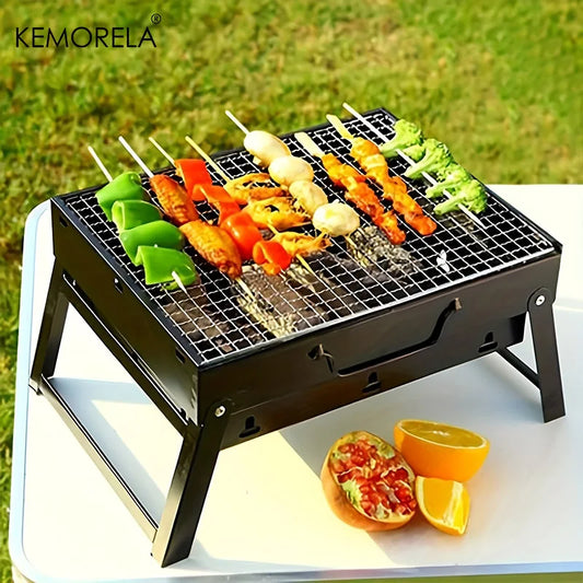 Portable stainless steel barbecue