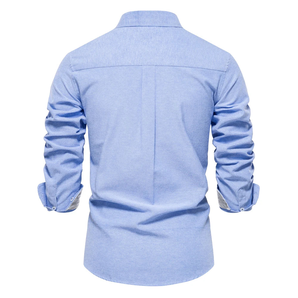 Long-sleeved cotton shirt 