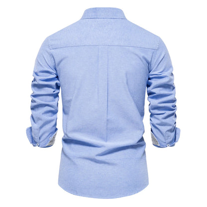 Long-sleeved cotton shirt 