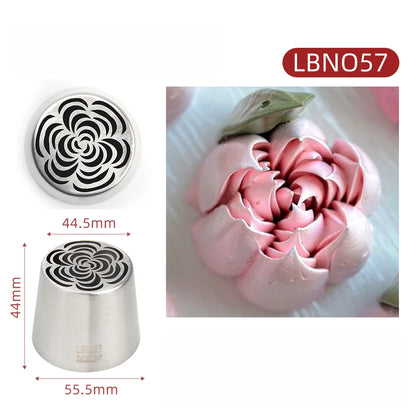 Buses de Décoration de Gâteau en acier inoxydable, Motif Fleur