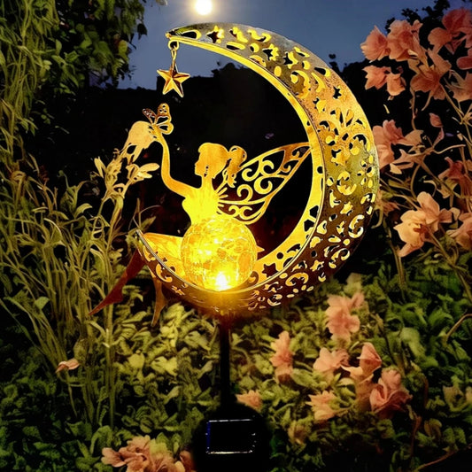 Solar Moon Fairy Light Stake 