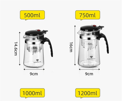 Théière en Verre avec Filtrage