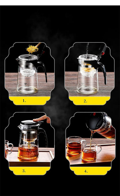 Théière en Verre avec Filtrage