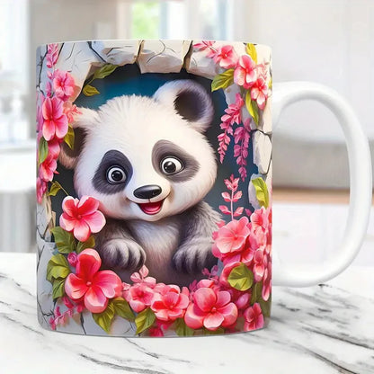 3D effect animal mug 