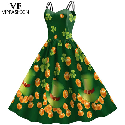 Saint Patrick's Day Women's Evening Dress 