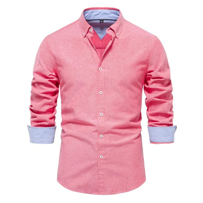 Long-sleeved cotton shirt 