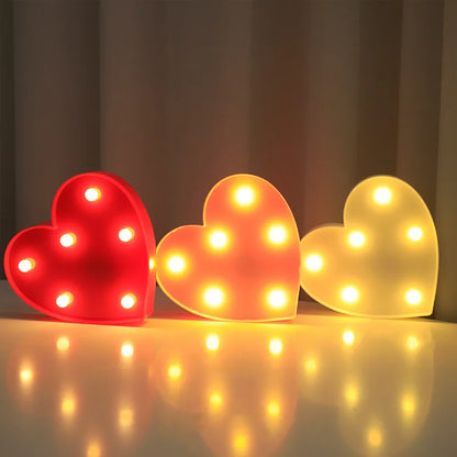 LOVE or Heart LED light decoration 