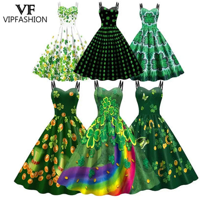 Saint Patrick's Day Women's Evening Dress 