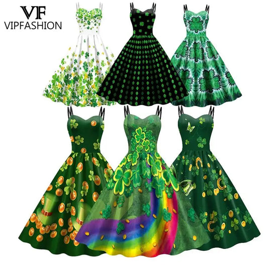 Saint Patrick's Day Women's Evening Dress 