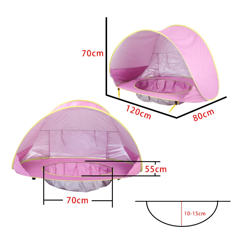 Tente de Plage pour Bébé, Protection UV