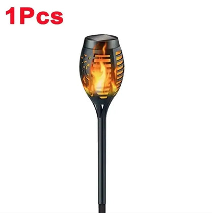 LED solar flame imitation lamp