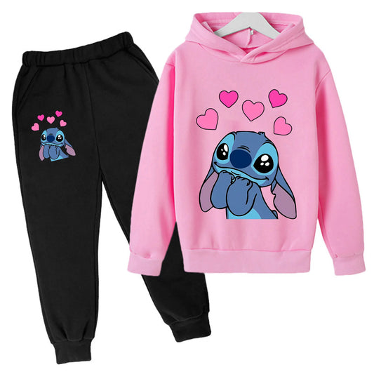 Ensemble Sweat à Capuche et Pantalon Stitch (divers coloris)