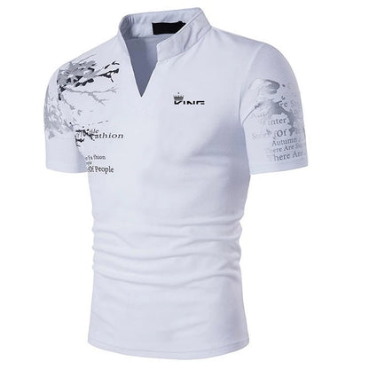 Men's printed polo shirt 