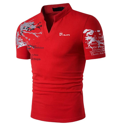 Men's printed polo shirt 