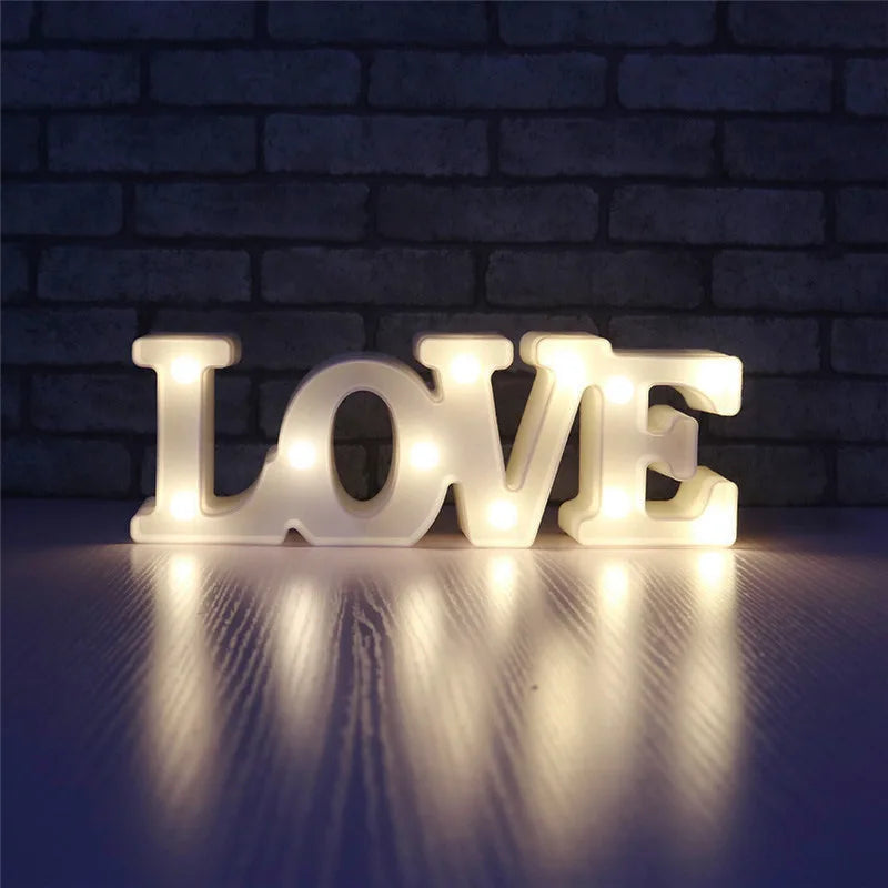 LOVE or Heart LED light decoration 
