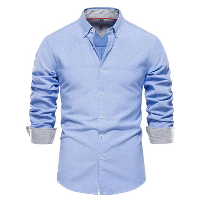 Long-sleeved cotton shirt 