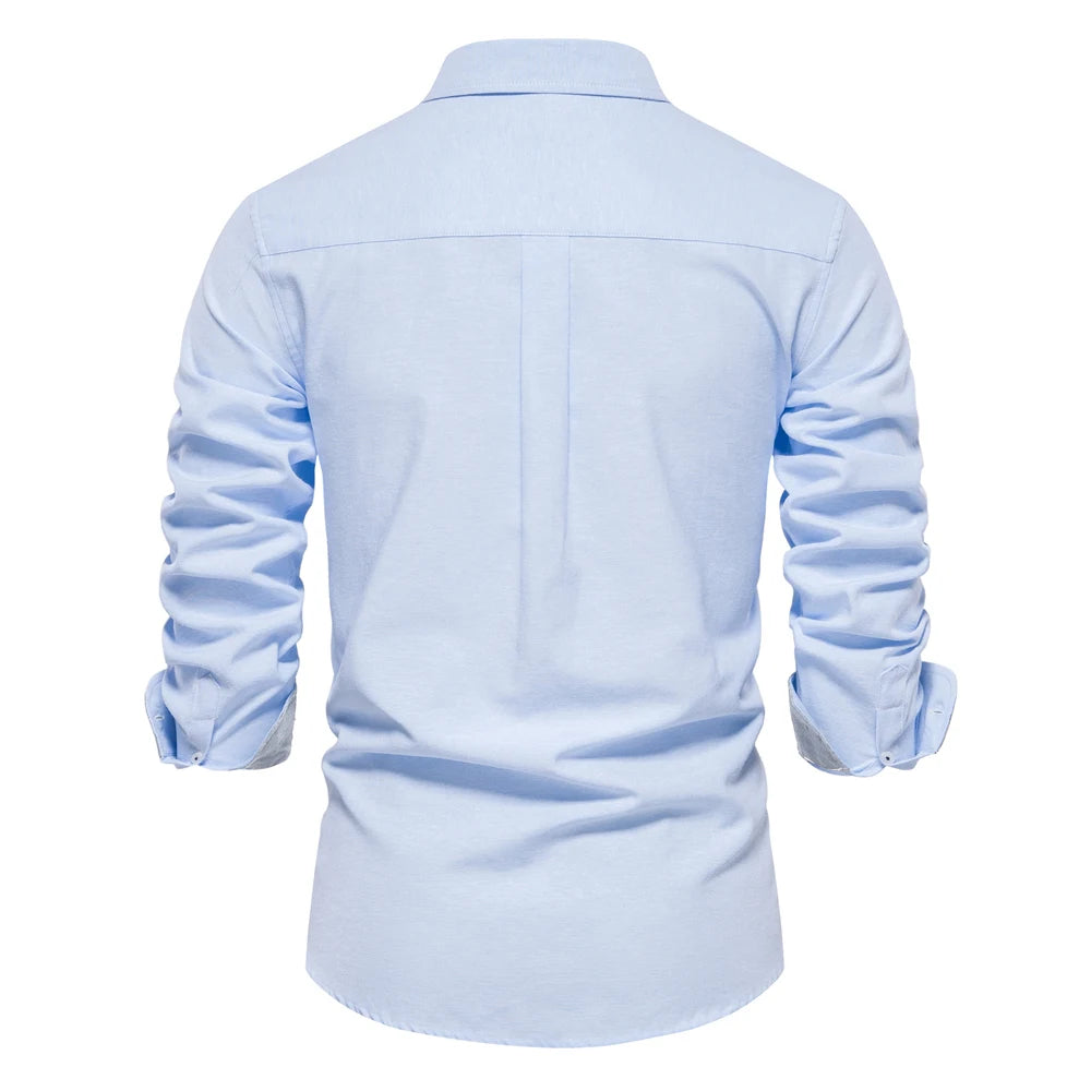 Long-sleeved cotton shirt 