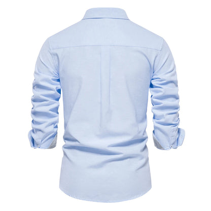 Long-sleeved cotton shirt 