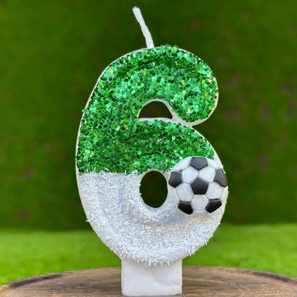 Football birthday candles 