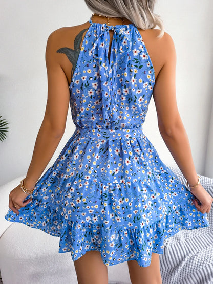 Floral halter dress