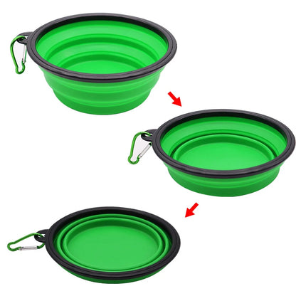 Bol d'Alimentation Pliable de Voyage pour Chiens et Chats