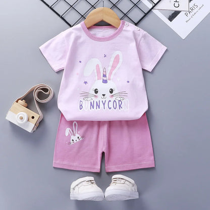 Baby casual summer shorts/tank top sets 