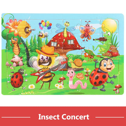 Puzzles en Bois 12 ou 30 Pièces pour Enfant