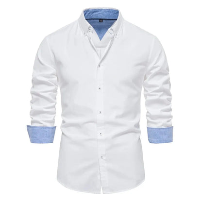 Long-sleeved cotton shirt 