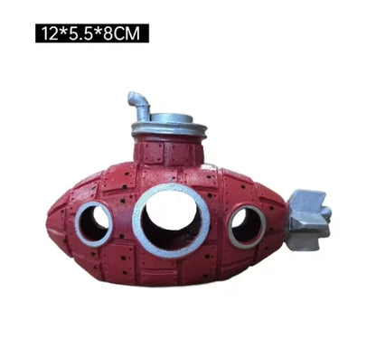 Submarine Aquarium Decoration 
