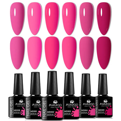 Lot de 6 Vernis à Ongles Gel