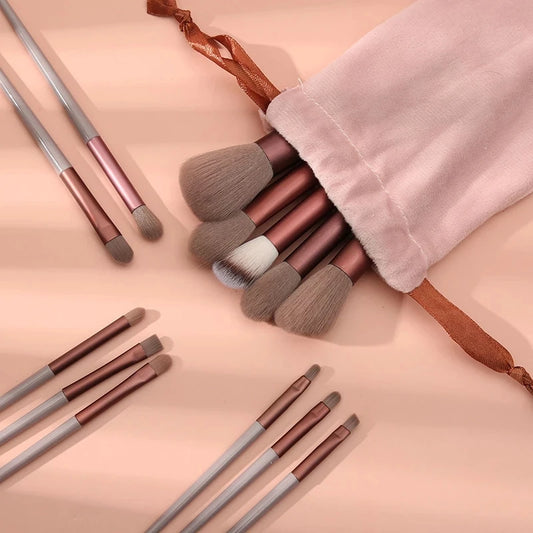 Ensemble de 13 Pinceaux de Maquillage tout doux