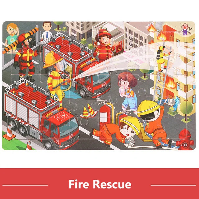 Puzzles en Bois 12 ou 30 Pièces pour Enfant
