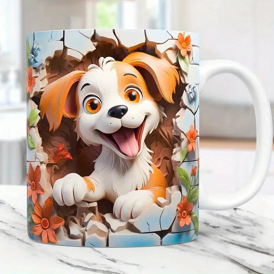 3D effect animal mug 