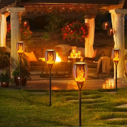 LED solar flame imitation lamp