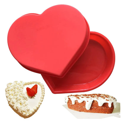 Moule à Gâteau en Silicone en forme de Cœur