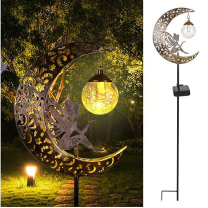 Solar Moon Fairy Light Stake 