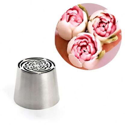 Buses de Décoration de Gâteau en acier inoxydable, Motif Fleur