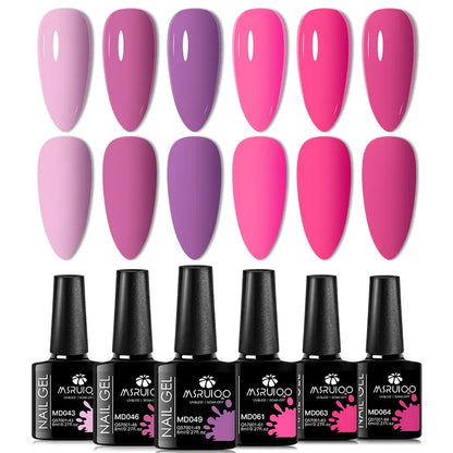 Lot de 6 Vernis à Ongles Gel