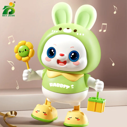 Electronic dancing rabbit toy 