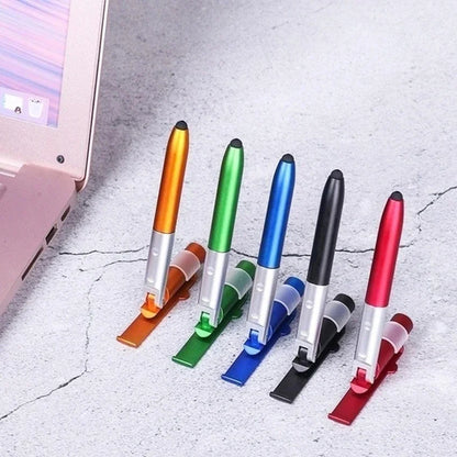 Multifunctional foldable ballpoint pen with LED light 