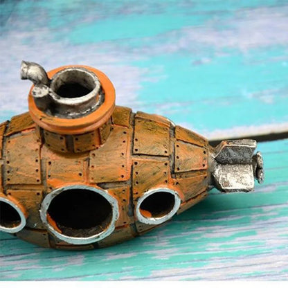 Submarine Aquarium Decoration 